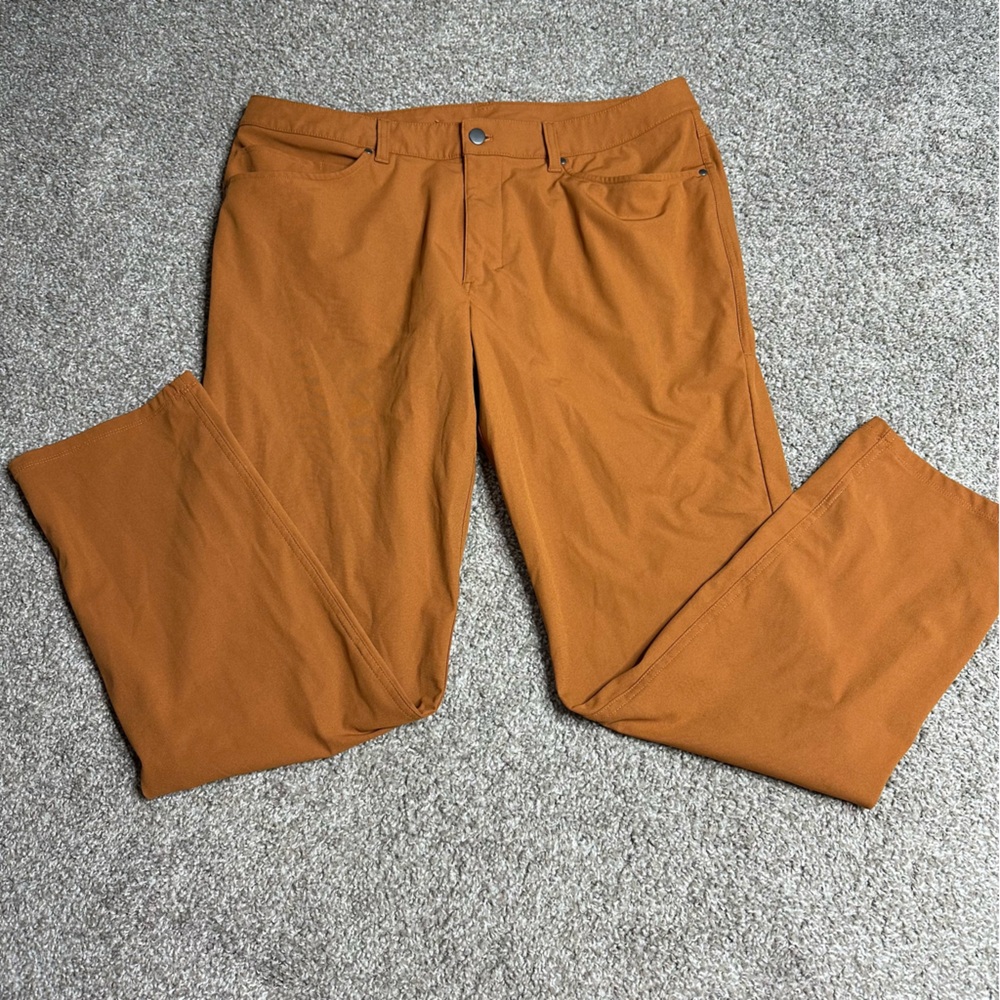 lululemon Men's dress Pants 36x62 in Rust Orange
